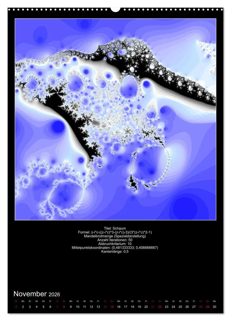 Bild: 9783516402414 | Fraktale zum Selbstnachrechnen (Wandkalender 2026 DIN A2 hoch),...