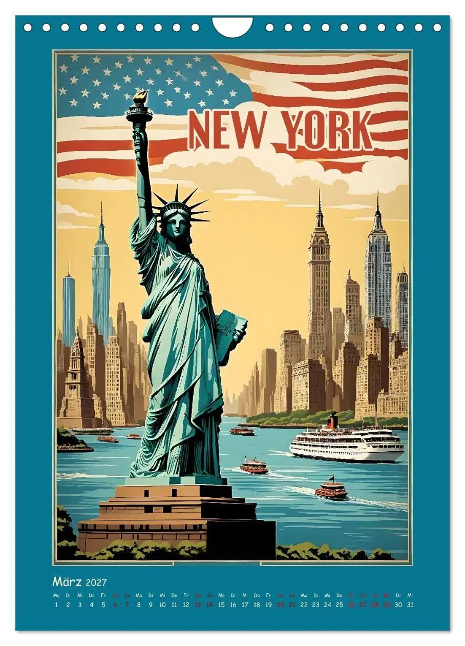 Bild: 9783516952414 | City Travel Poster - nostalgische Städtereise um die Welt...