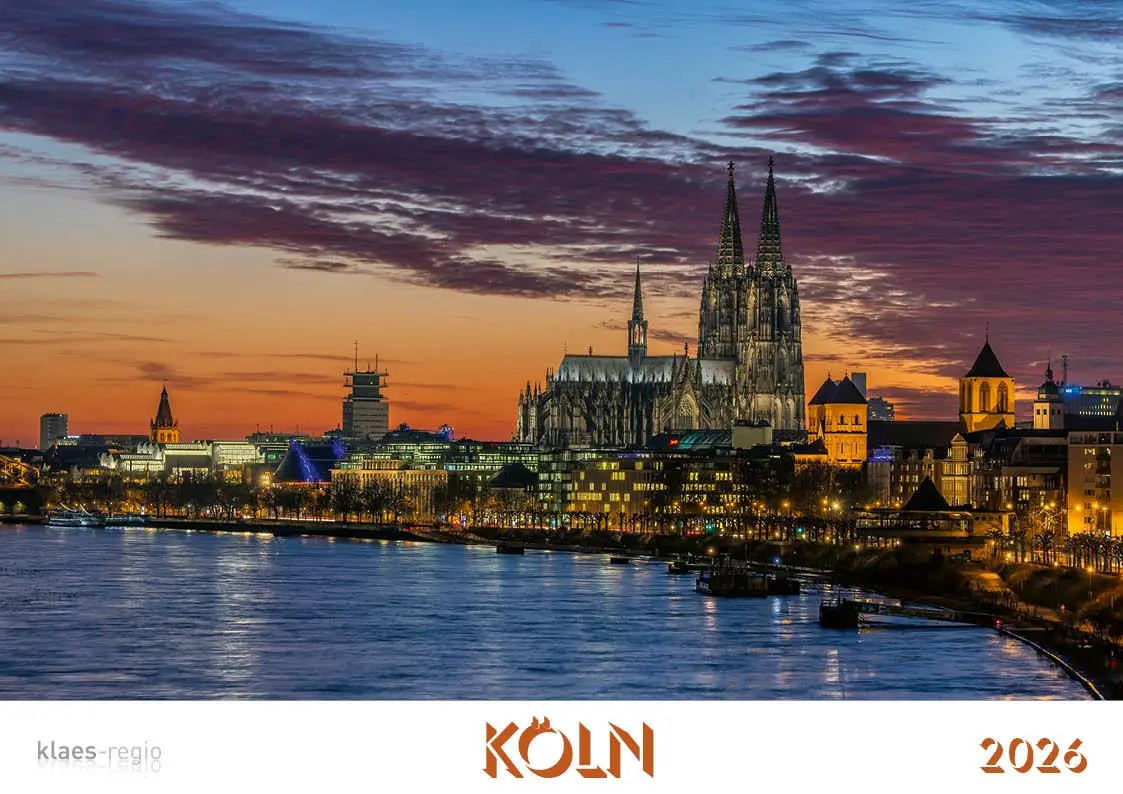 Cover: 9783965352414 | Köln 2026 Bildkalender A4 quer, spiralgebunden | Holger Klaes | 2026