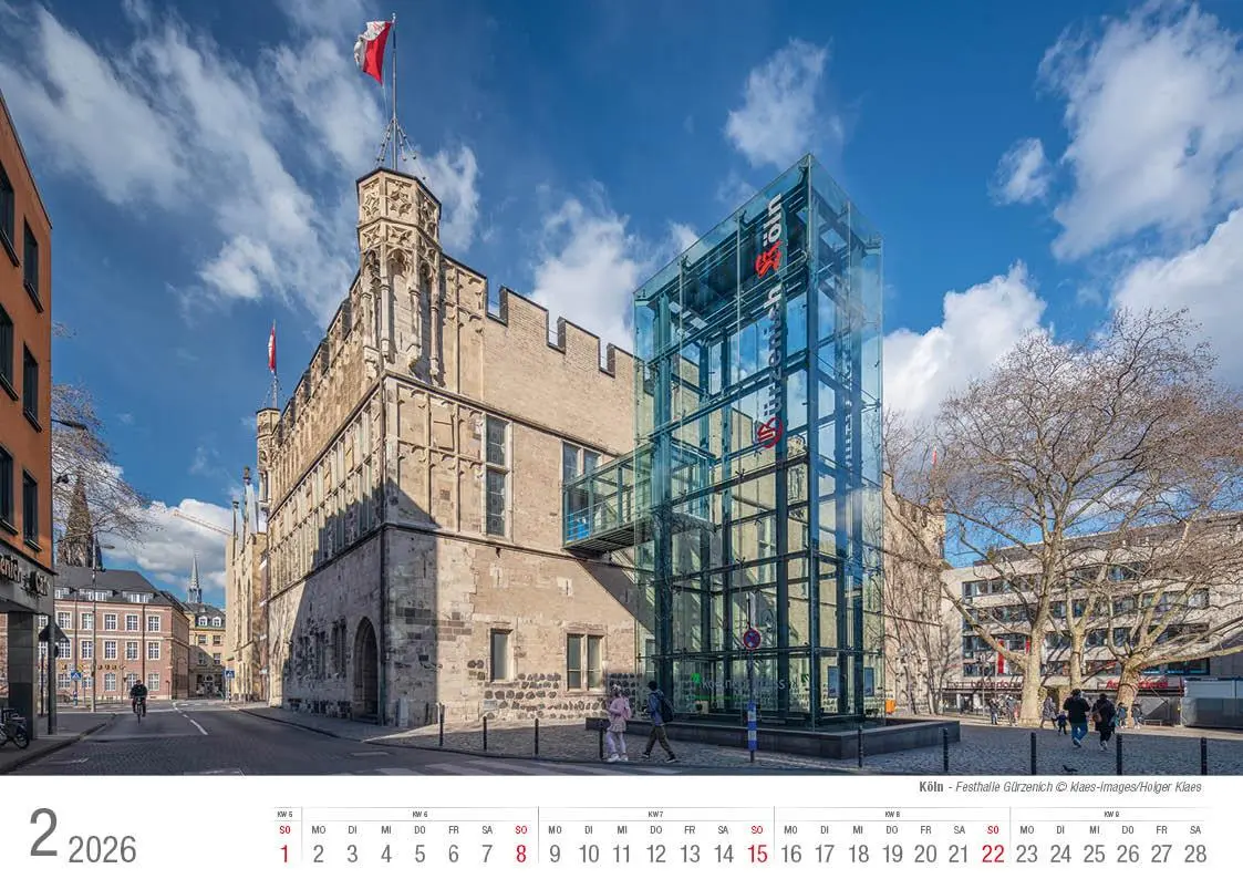 Bild: 9783965352414 | Köln 2026 Bildkalender A4 quer, spiralgebunden | Holger Klaes | 2026