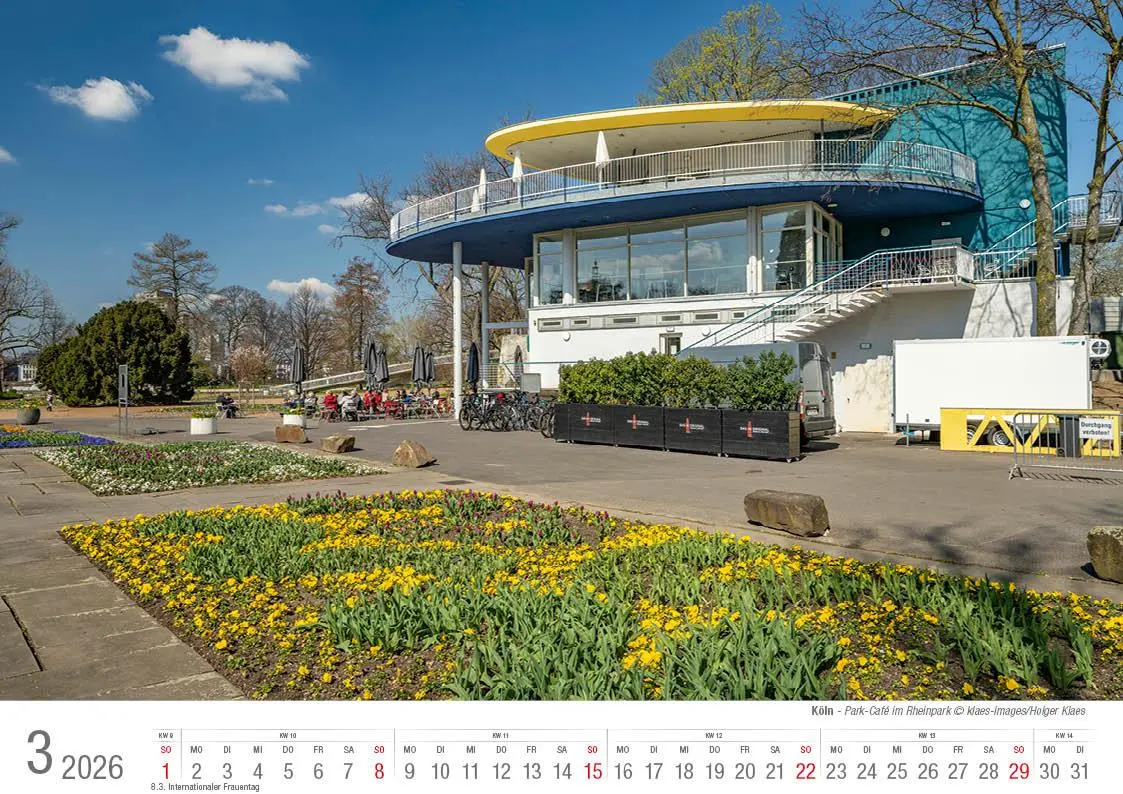 Bild: 9783965352414 | Köln 2026 Bildkalender A4 quer, spiralgebunden | Holger Klaes | 2026