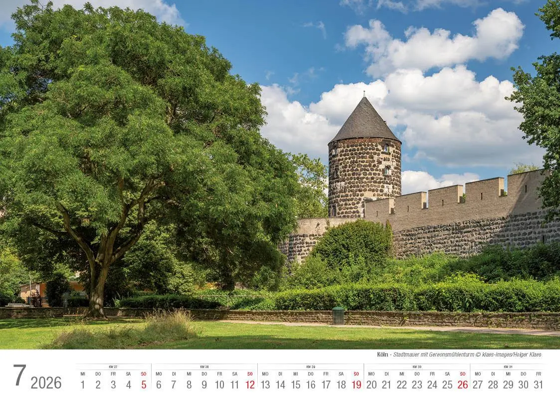 Bild: 9783965352414 | Köln 2026 Bildkalender A4 quer, spiralgebunden | Holger Klaes | 2026