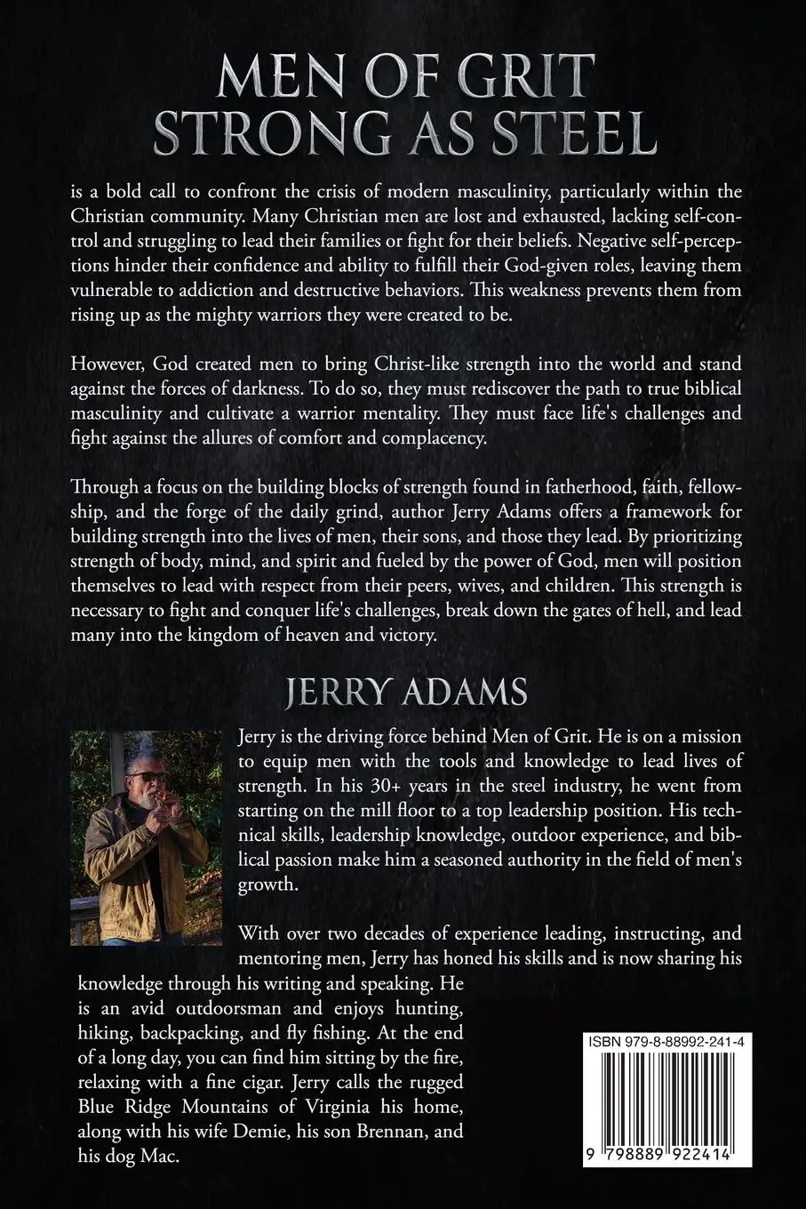 Rückseite: 9798889922414 | Men of Grit - Strong as Steel | Jerry Adams III | Taschenbuch | 2023