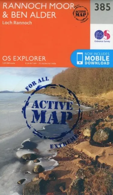 Cover: 9780319472514 | Rannoch Moor and Ben Alder | Ordnance Survey | (Land-)Karte | Englisch