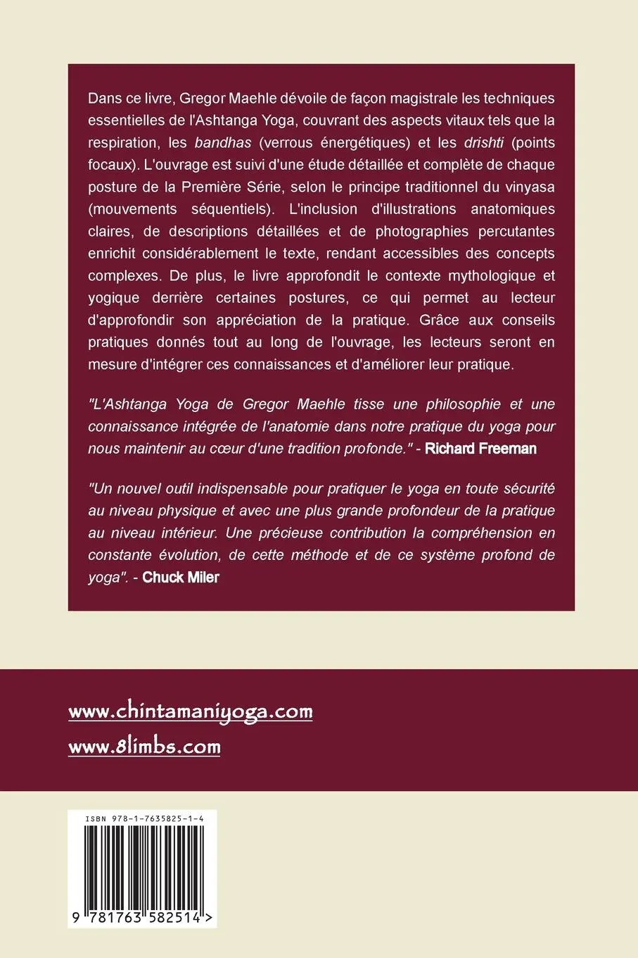 Rückseite: 9781763582514 | ASHTANGA YOGA La Première Série | Gregor Maehle | Taschenbuch | 2024