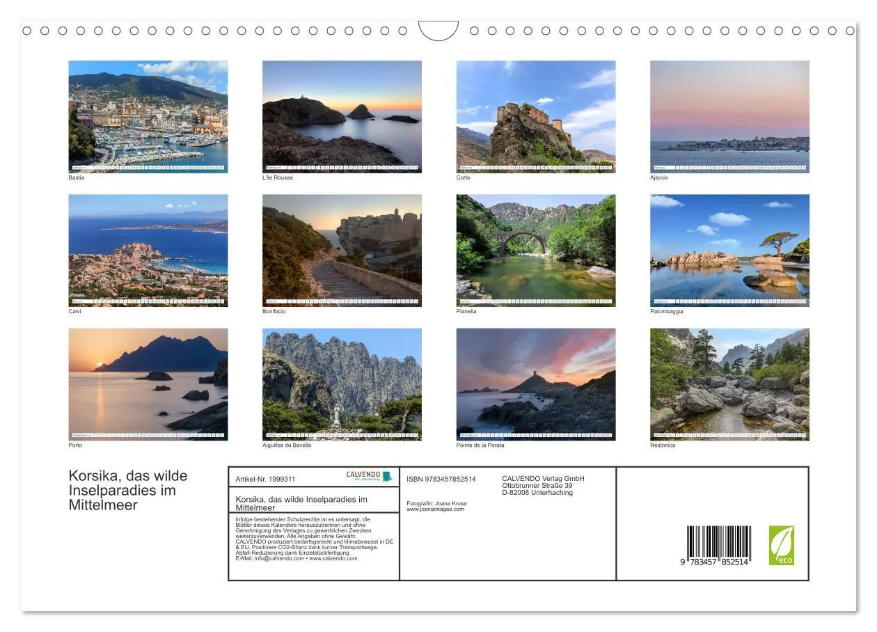 Bild: 9783457852514 | Korsika, das wilde Inselparadies im Mittelmeer (Wandkalender 2026...