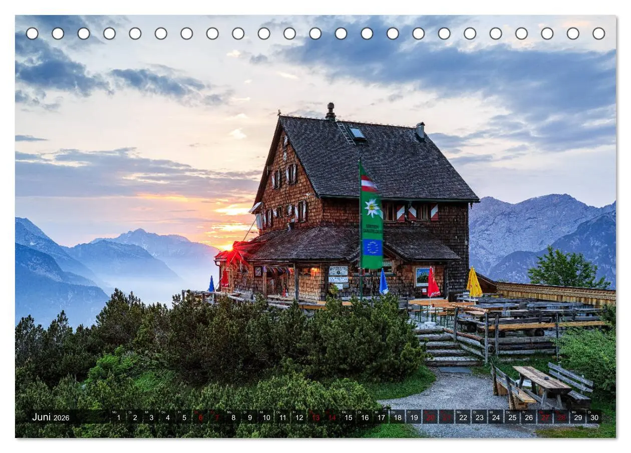 Bild: 9783457922514 | Hüttenzauber: Berghütten in den Alpen (Tischkalender 2026 DIN A5...