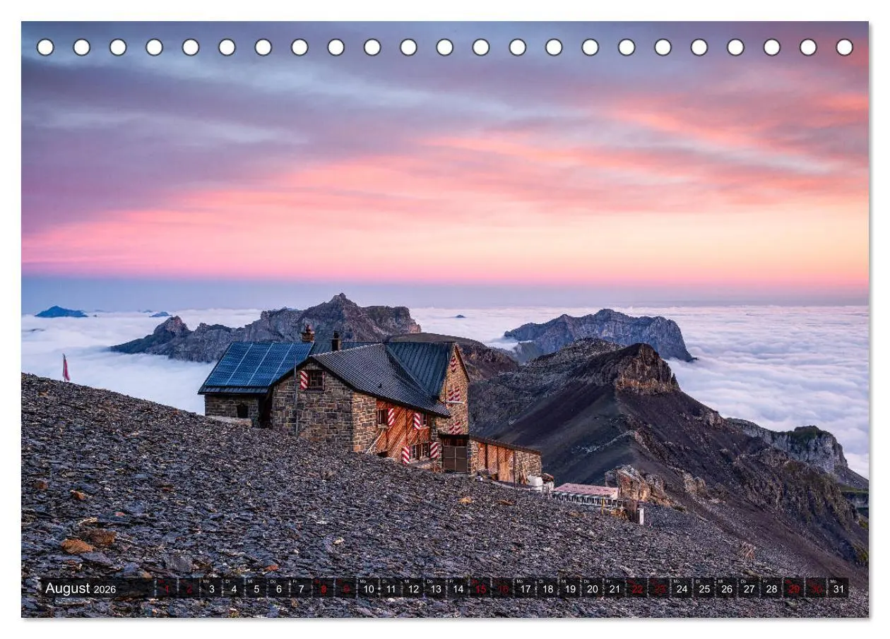 Bild: 9783457922514 | Hüttenzauber: Berghütten in den Alpen (Tischkalender 2026 DIN A5...