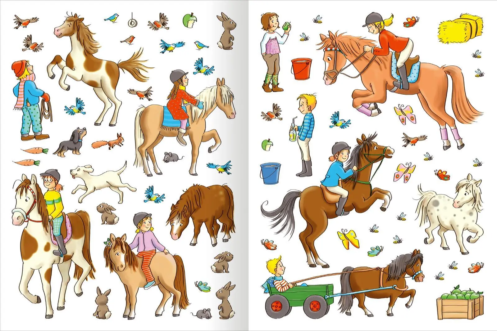 Bild: 9783845862514 | Erstes Stickern - Reiterhof | Über 250 Sticker | Petra Theissen | Buch