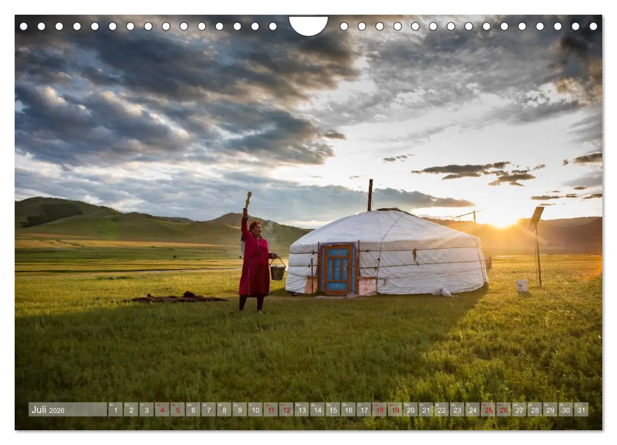 Bild: 9783457842614 | Mongolei - imposantes Land (Wandkalender 2026 DIN A4 quer),...