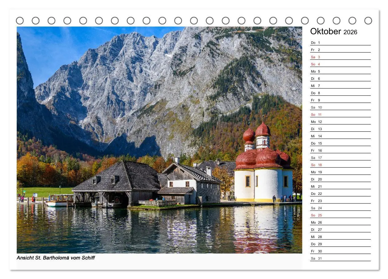 Bild: 9783516002614 | Willkommen am Königssee (Tischkalender 2026 DIN A5 quer), CALVENDO...