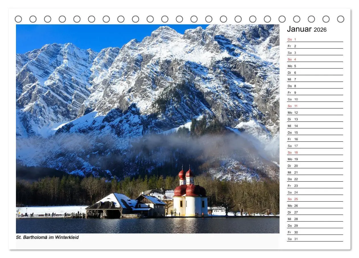 Bild: 9783516002614 | Willkommen am Königssee (Tischkalender 2026 DIN A5 quer), CALVENDO...