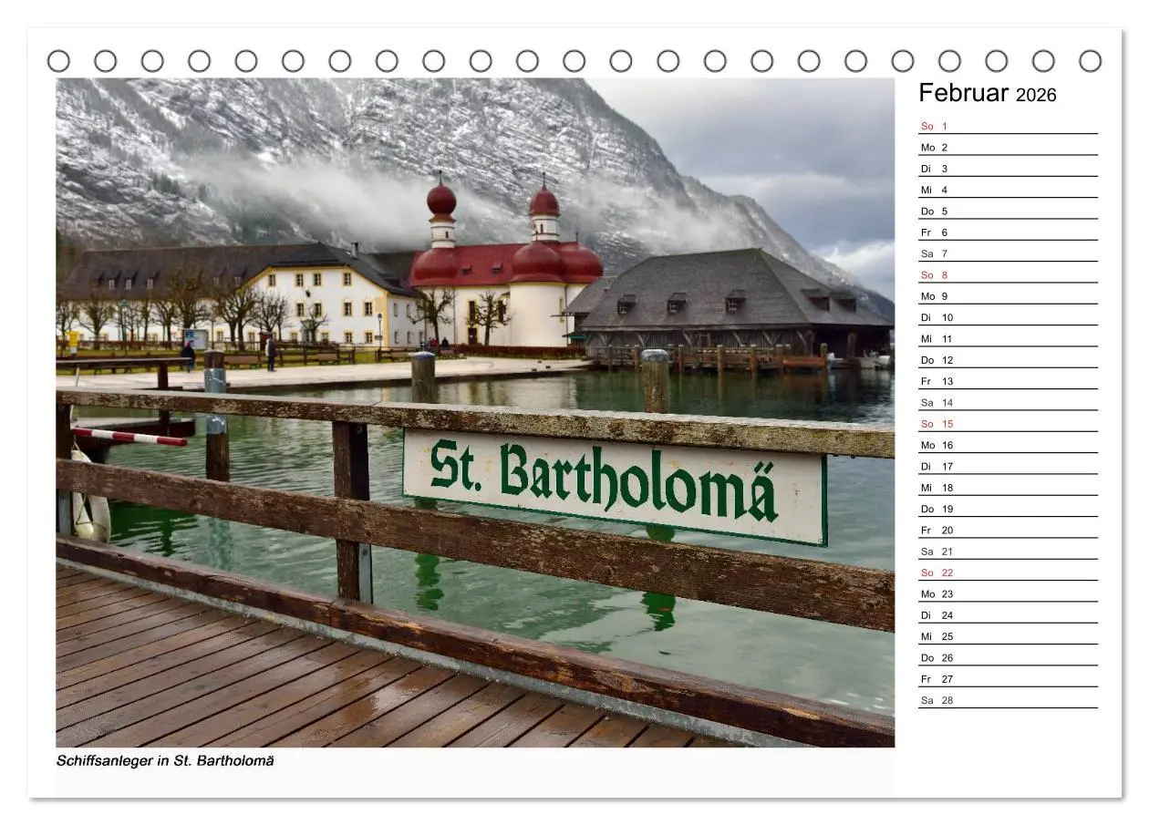 Bild: 9783516002614 | Willkommen am Königssee (Tischkalender 2026 DIN A5 quer), CALVENDO...