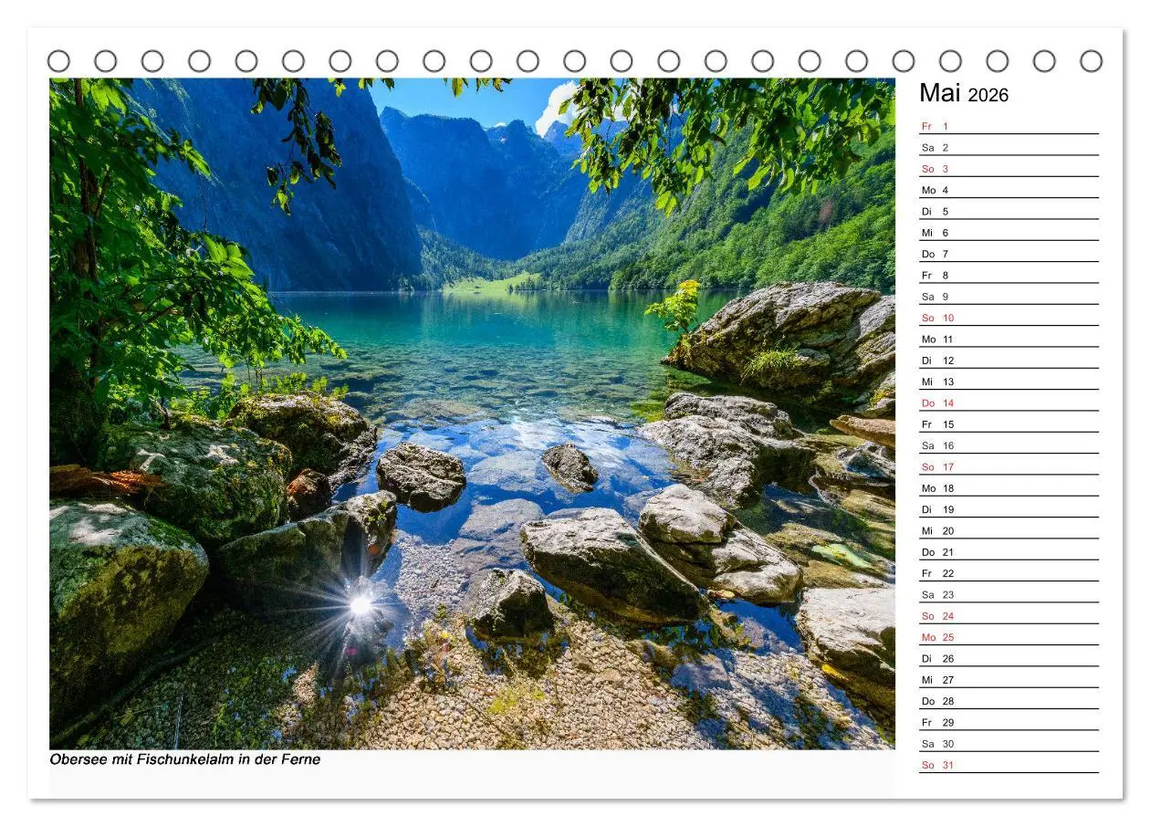 Bild: 9783516002614 | Willkommen am Königssee (Tischkalender 2026 DIN A5 quer), CALVENDO...
