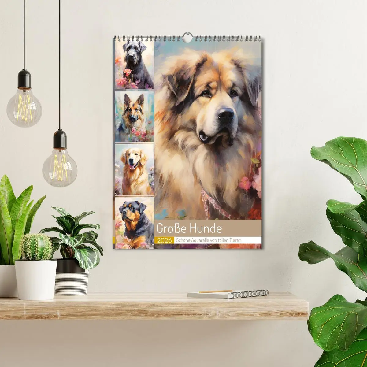 Bild: 9783516312614 | Große Hunde. Schöne Aquarelle von tollen Tieren (Wandkalender 2026...