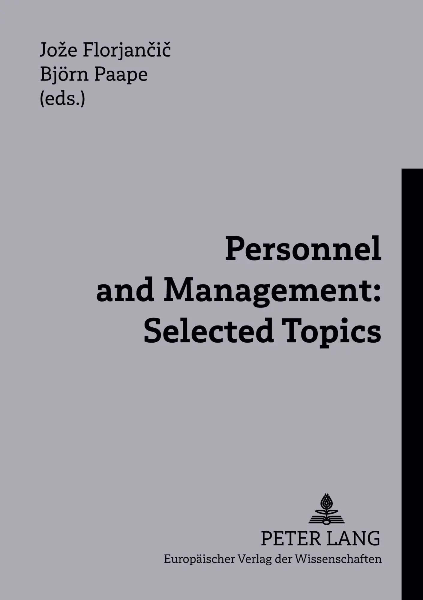 Cover: 9783631532614 | Personnel and Management: Selected Topics | Björn Paape (u. a.) | Buch