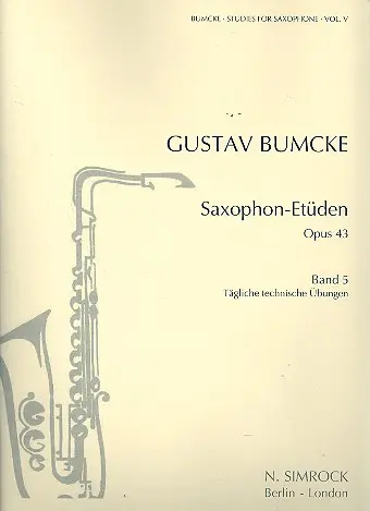 Cover: 9790221102614 | Studies op. 43 Vol. 5 | Daily Technical Exercises | Gustav Bumcke
