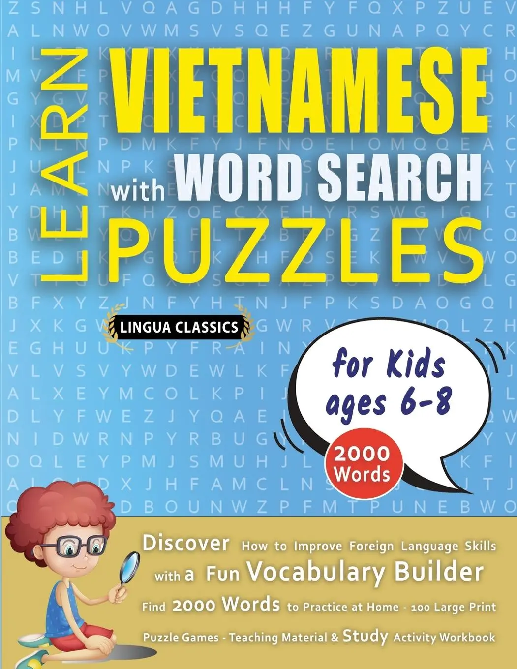 Cover: 9798349042614 | LEARN VIETNAMESE WITH WORD SEARCH PUZZLES FOR KIDS 6 - 8 - Discover...