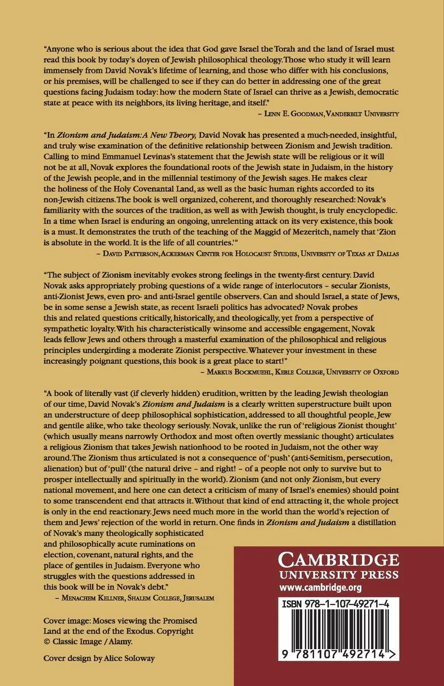Rückseite: 9781107492714 | Zionism and Judaism | David Novak | Taschenbuch | Englisch | 2016