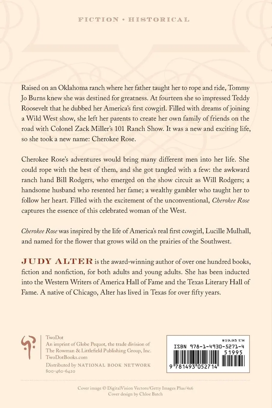 Rückseite: 9781493052714 | Cherokee Rose | A Novel Inspired by the West's First Cowgirl | Alter