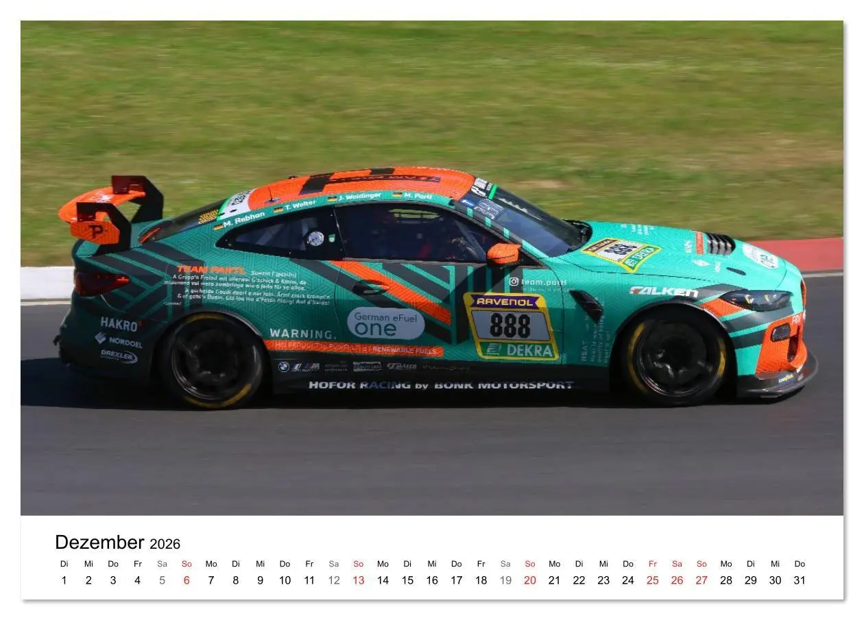 Bild: 9783516232714 | 24h am Ring (Tischkalender 2026 DIN A5 quer), CALVENDO Monatskalender
