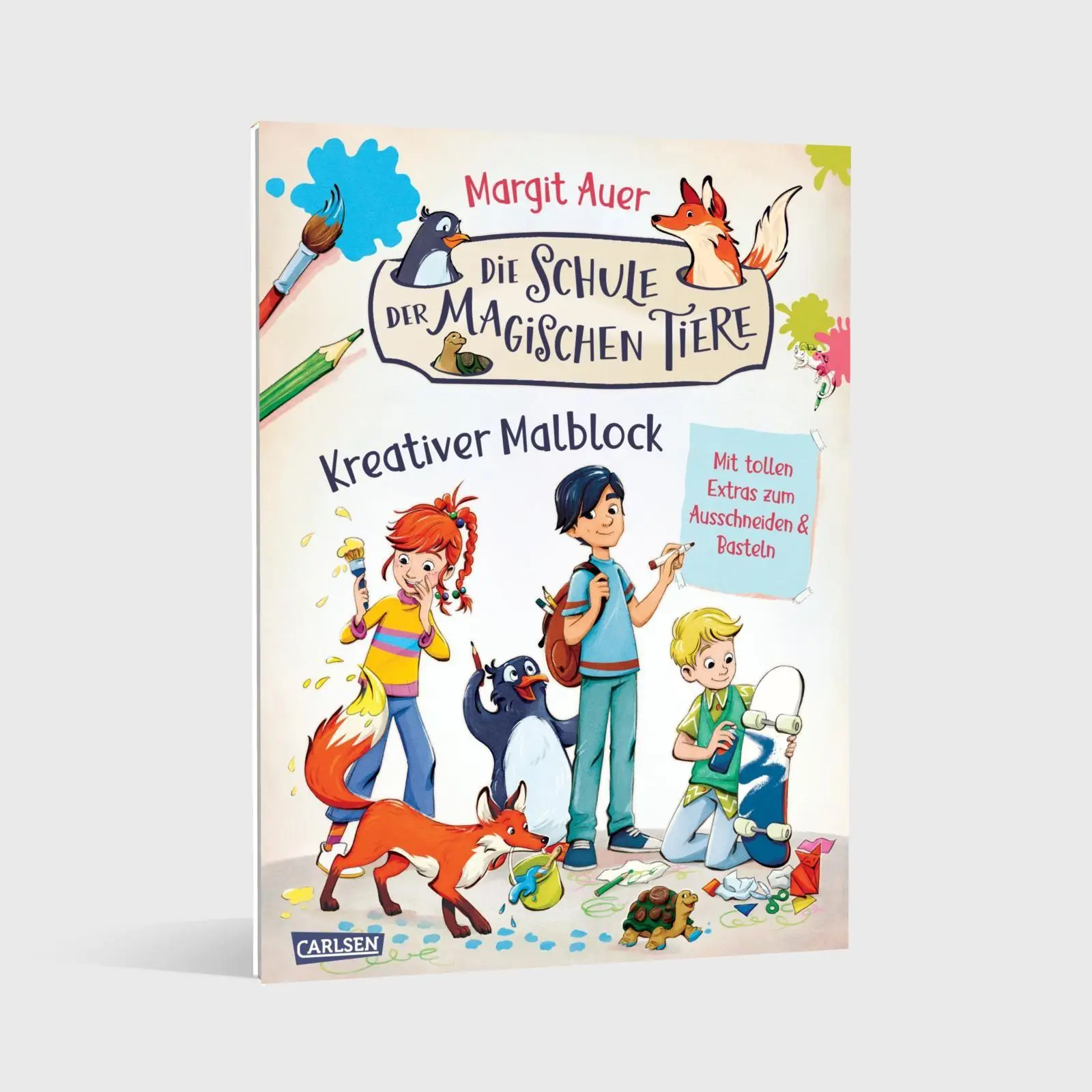Bild: 9783551192714 | Die Schule der magischen Tiere Beschäftigung: Kreativer Malblock