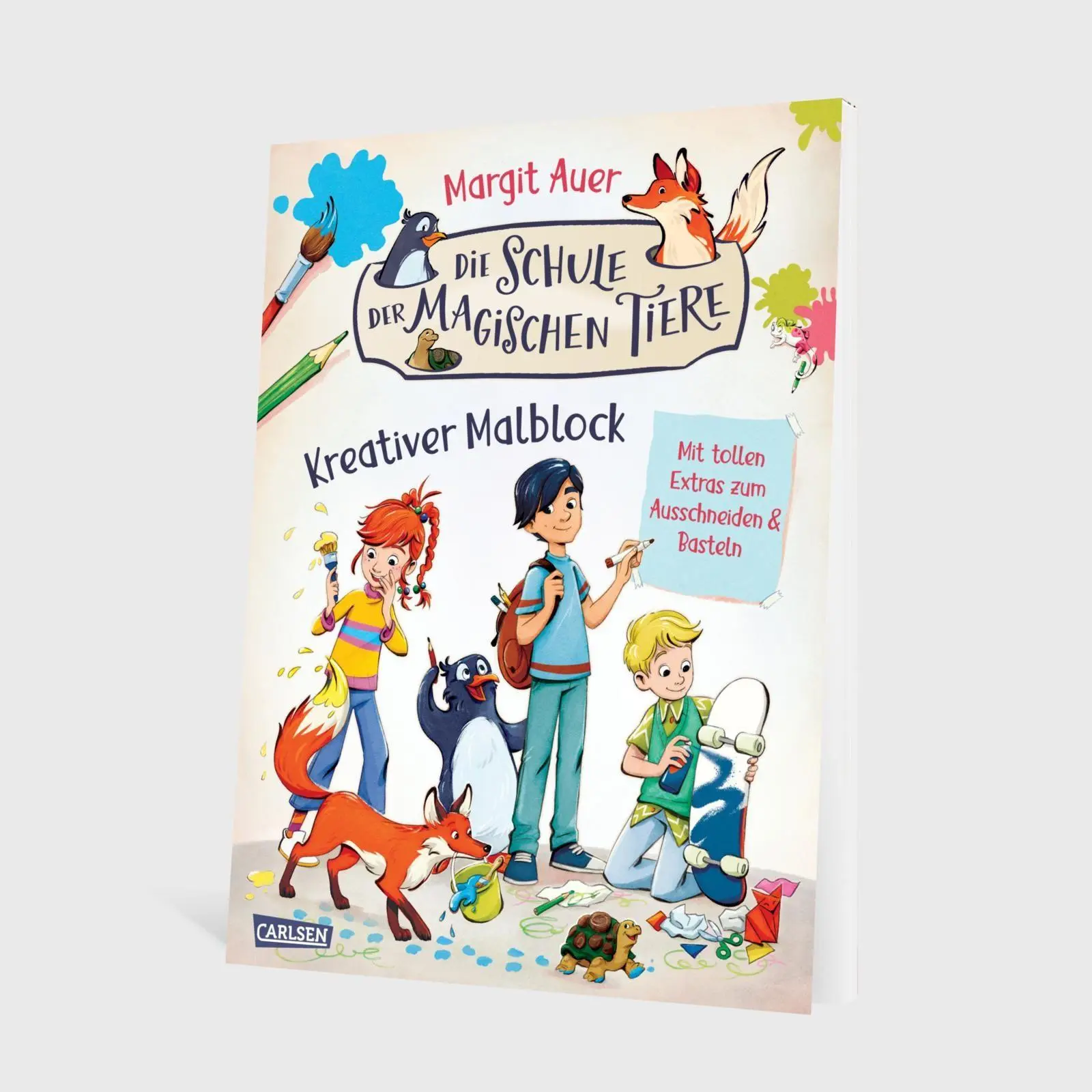 Bild: 9783551192714 | Die Schule der magischen Tiere Beschäftigung: Kreativer Malblock