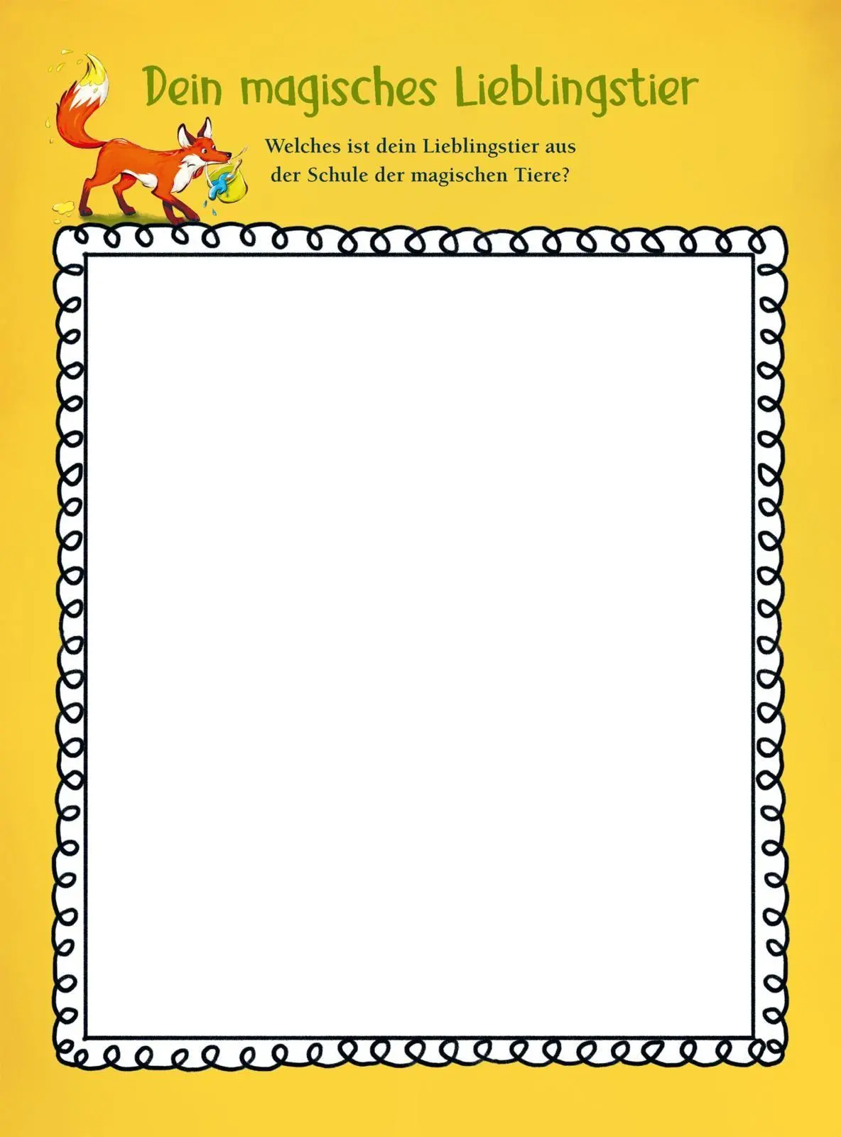 Bild: 9783551192714 | Die Schule der magischen Tiere Beschäftigung: Kreativer Malblock