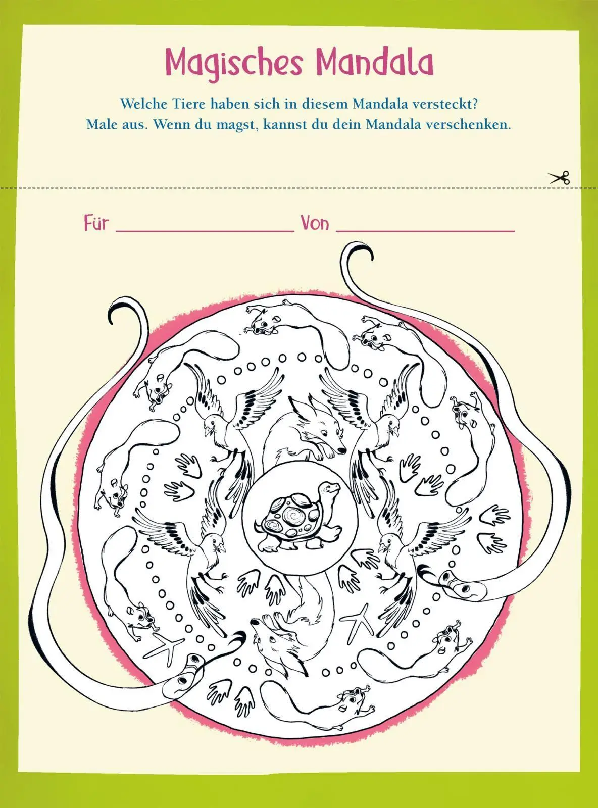 Bild: 9783551192714 | Die Schule der magischen Tiere Beschäftigung: Kreativer Malblock