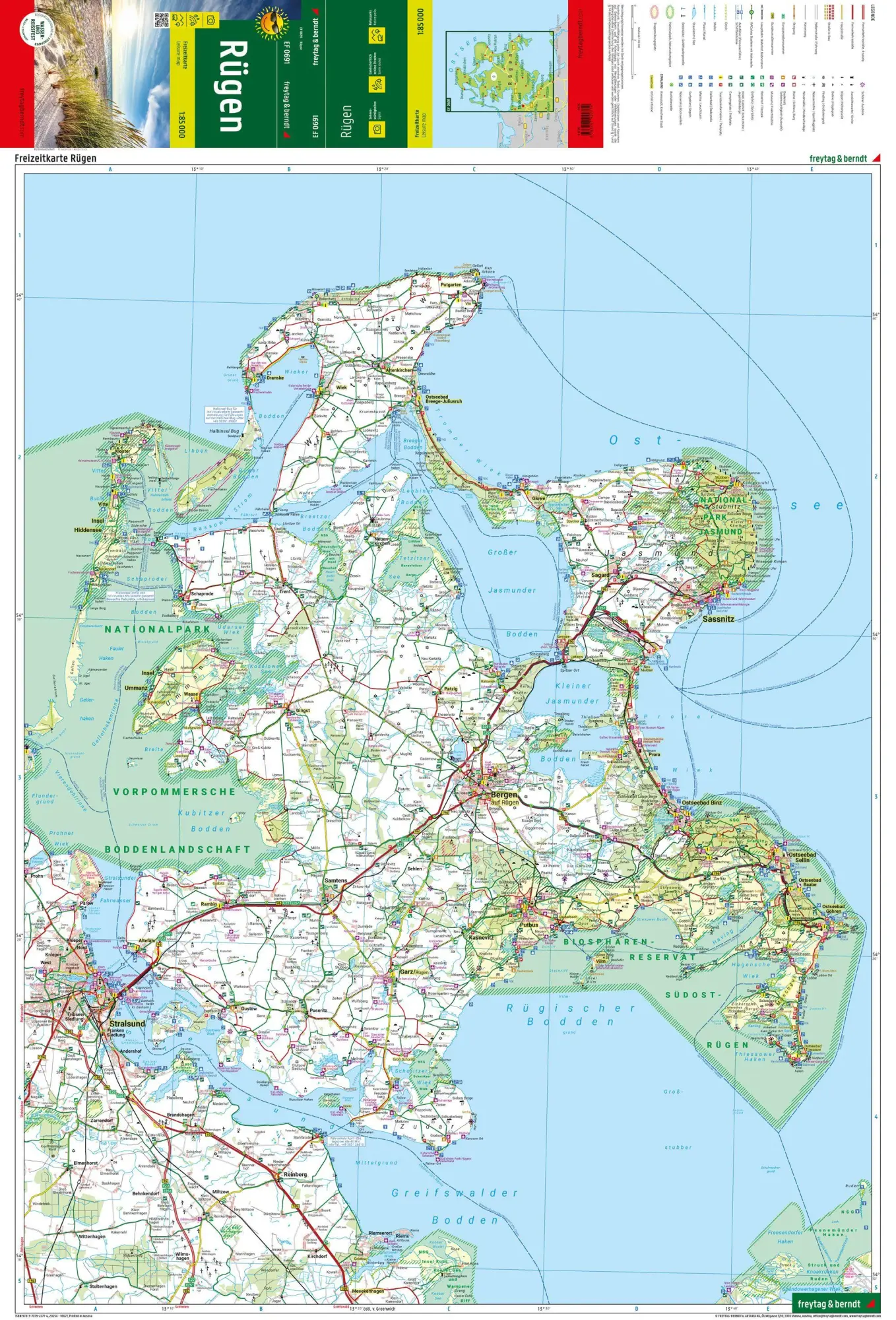 Bild: 9783707922714 | freytag &amp; berndt Freizeitkarte Rügen 1:85.000 | Freytag &amp; Berndt