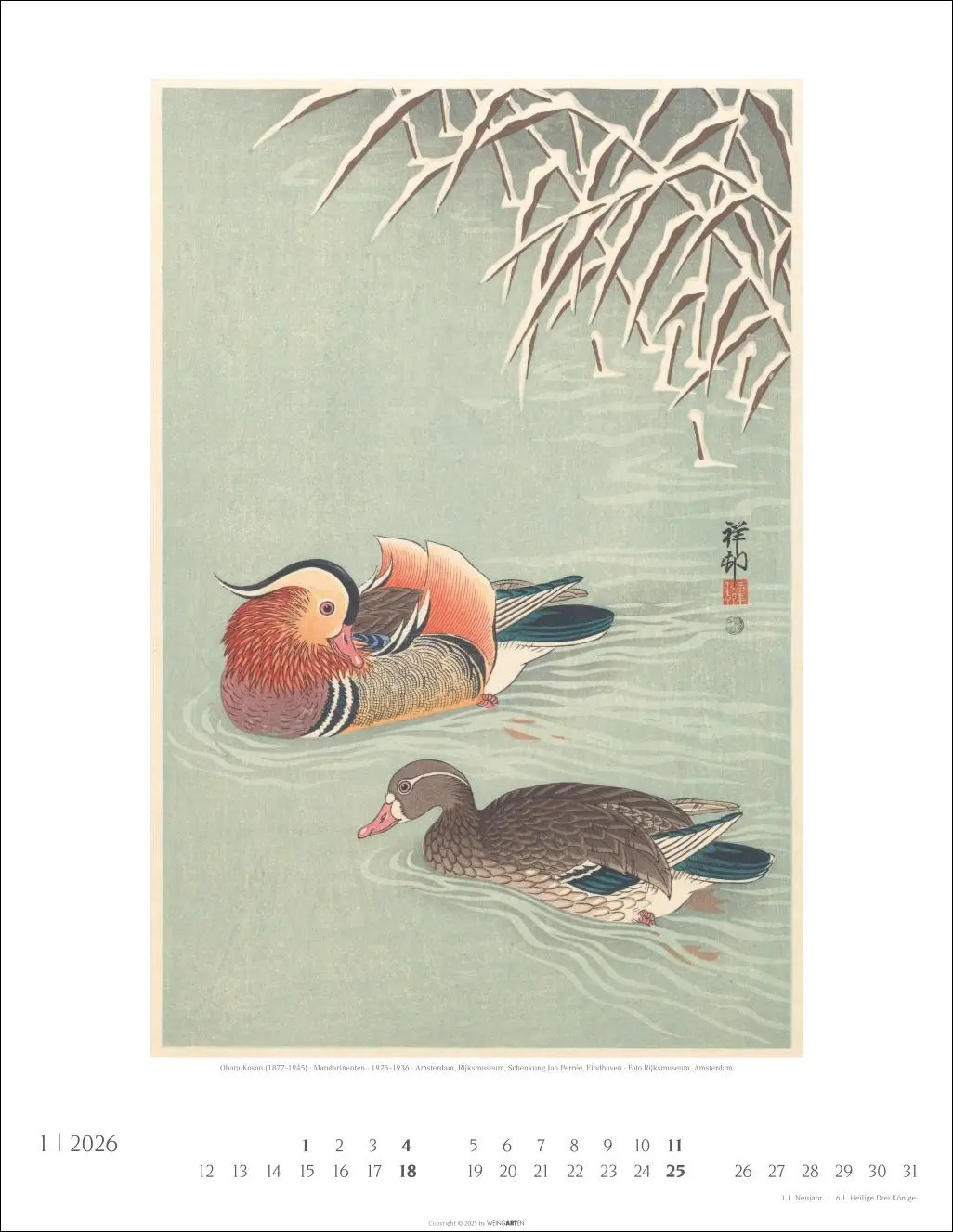 Bild: 9783839902714 | Japan Art Kalender 2026 - Die Kunst des Farbholzsschnitts | Kalender