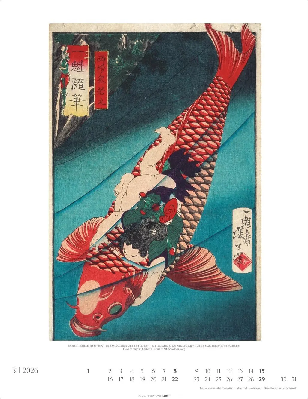 Bild: 9783839902714 | Japan Art Kalender 2026 - Die Kunst des Farbholzsschnitts | Kalender