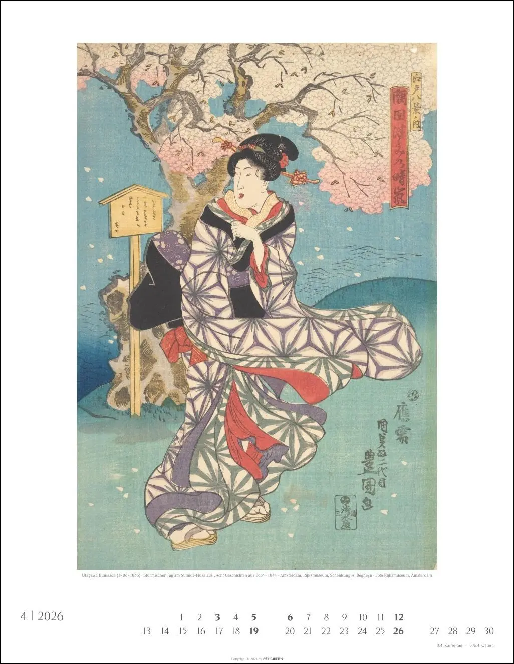 Bild: 9783839902714 | Japan Art Kalender 2026 - Die Kunst des Farbholzsschnitts | Kalender