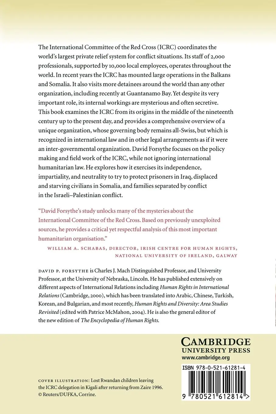 Rückseite: 9780521612814 | The Humanitarians | The International Committee of the Red Cross