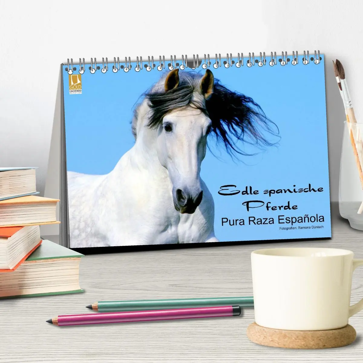 Bild: 9783516152814 | Edle spanische Pferde - Pura Raza Espanola (Tischkalender 2026 DIN...