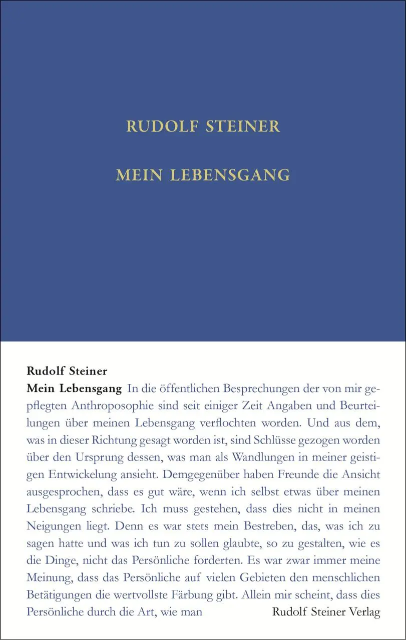 Cover: 9783727402814 | Mein Lebensgang | Rudolf Steiner | Buch | 733 S. | Deutsch | 2025