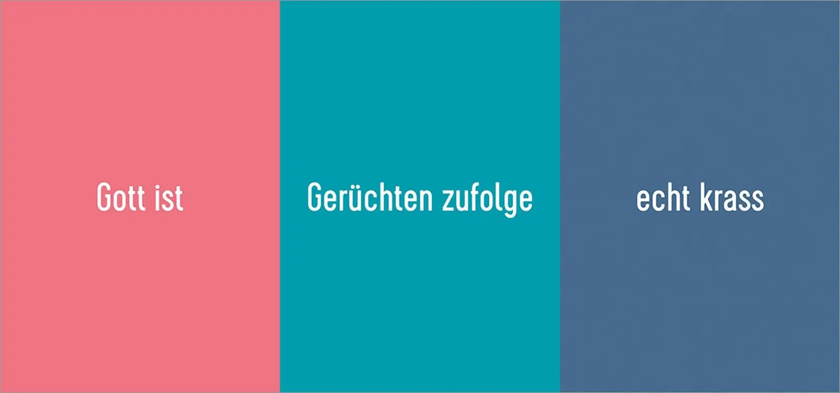 Bild: 9783863342814 | Drei-heilig-keit | Der frei kombinierbare Um-die-Ecke-Denker | Buch
