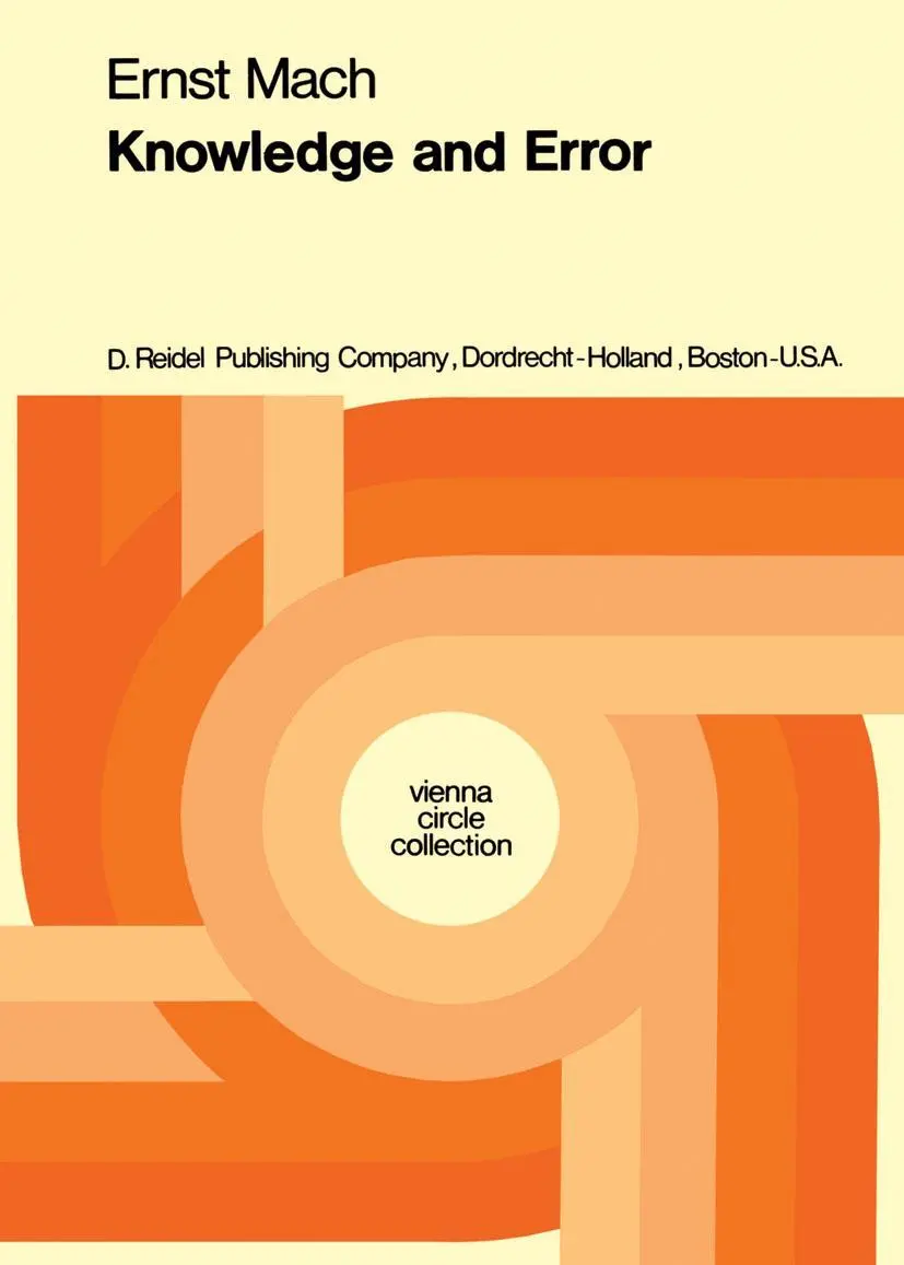 Cover: 9789027702814 | Knowledge and Error | Sketches on the Psychology of Enquiry | Mach