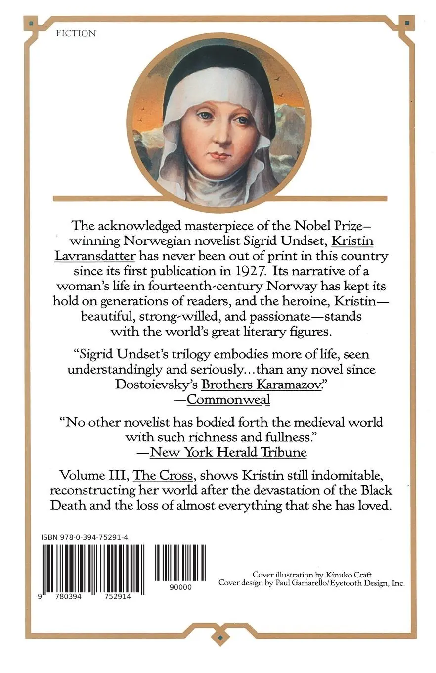 Rückseite: 9780394752914 | The Cross | Kristin Lavransdatter, Vol. 3 | Sigrid Undset | Buch