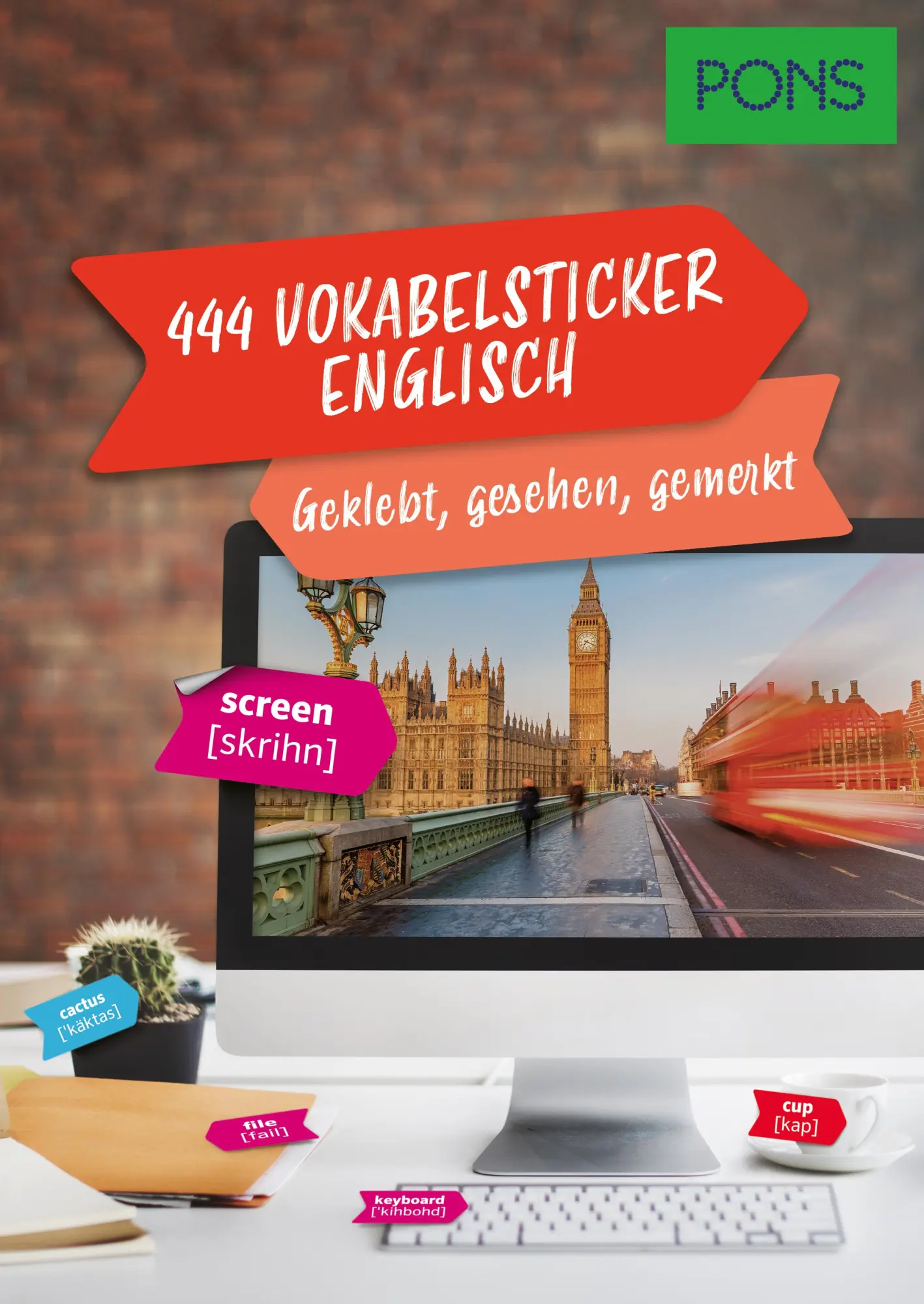Cover: 9783125162914 | PONS 444 Vokabelsticker Englisch | Geklebt, gesehen, gemerkt | Buch Cover: 9783125162914 | PONS 444 Vokabelsticker Englisch | Geklebt, gesehen, gemerkt | Buch