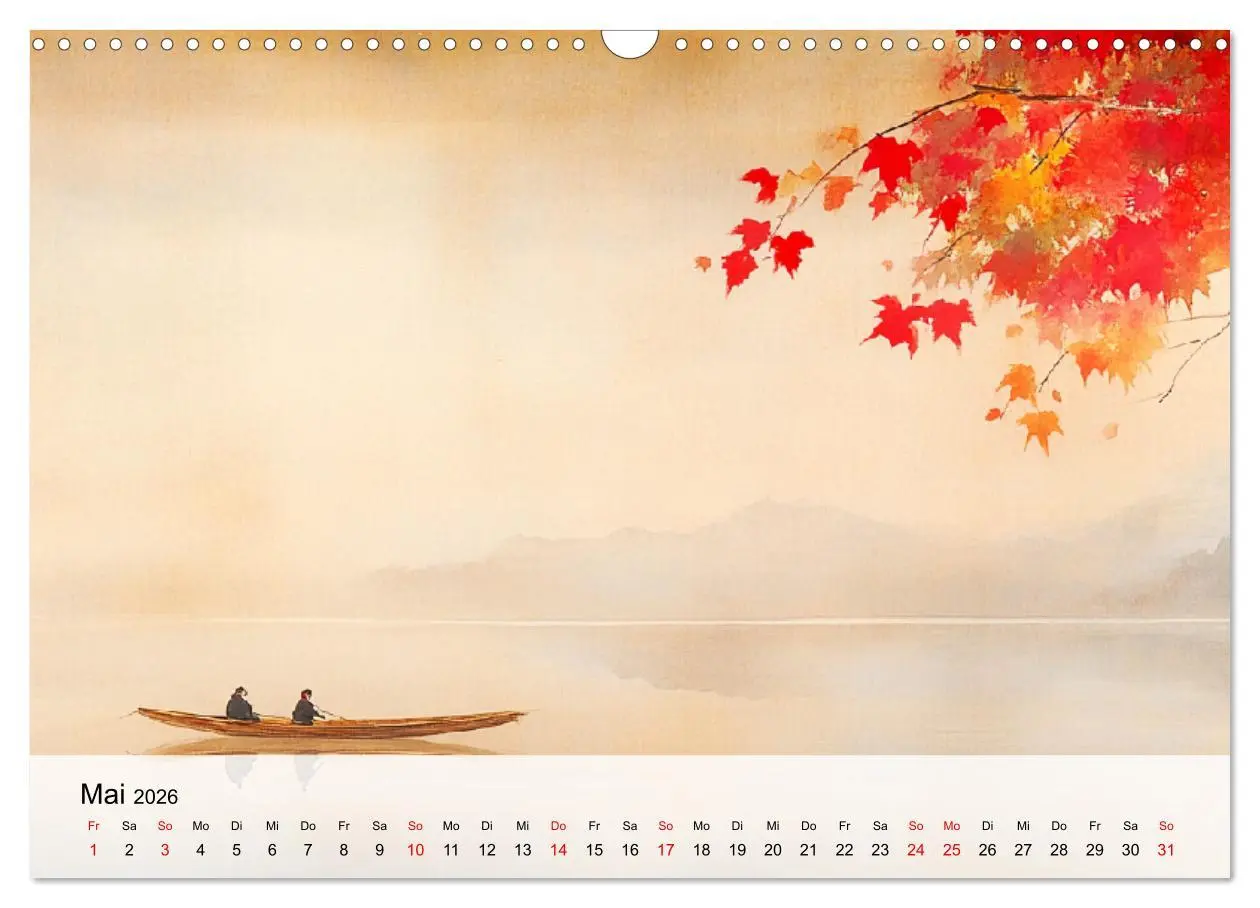 Bild: 9783457292914 | Japan. Eine künstlerische Reise im Aquarellstil (Wandkalender 2026...