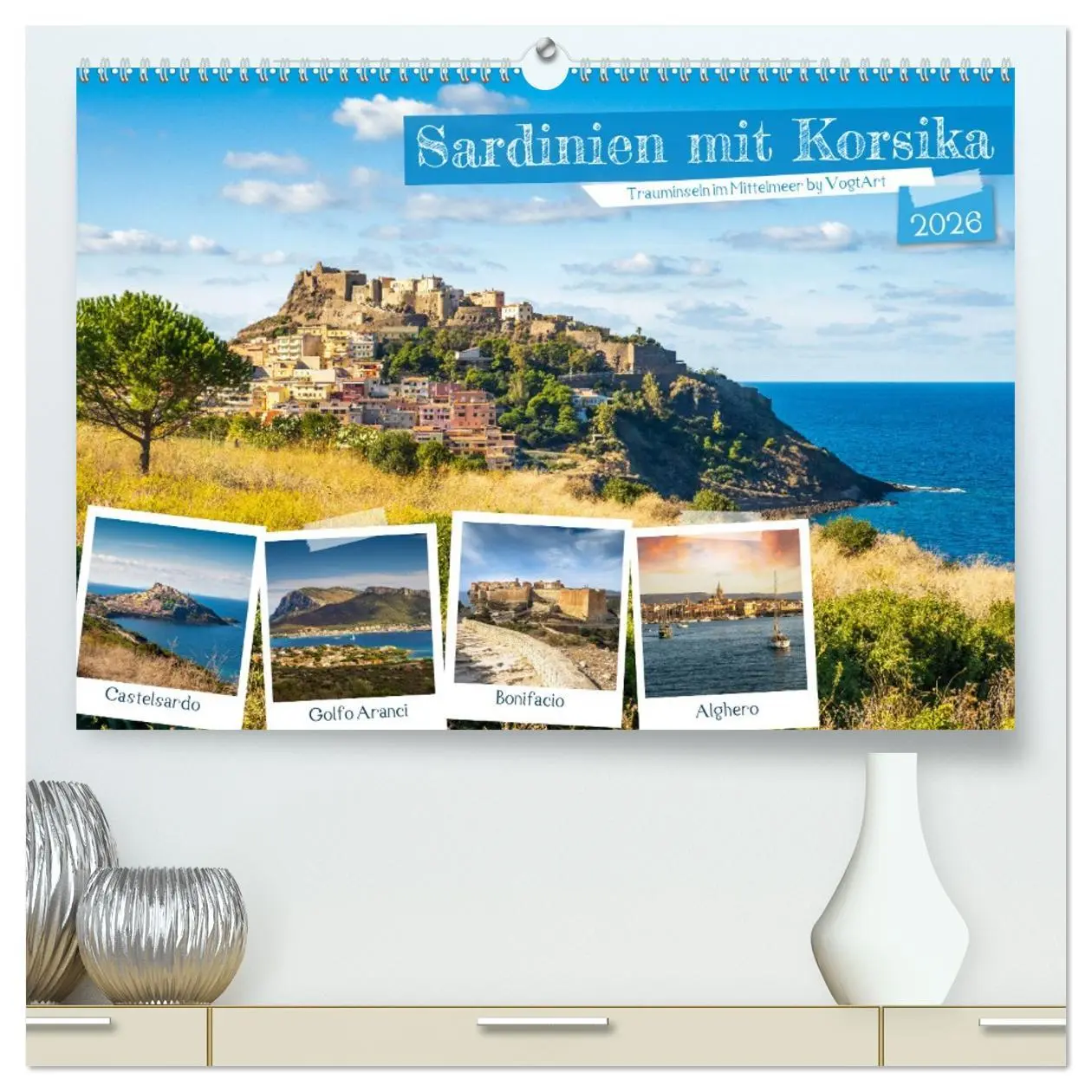 Cover: 9783457432914 | Sardinien mit Korsika (hochwertiger Premium Wandkalender 2026 DIN...