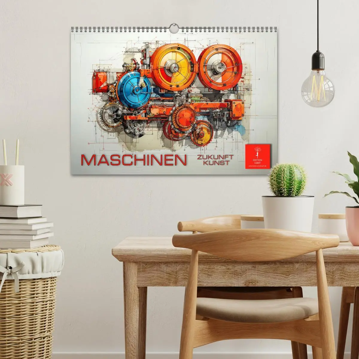 Bild: 9783457502914 | Maschinen Zukunft Kunst (Wandkalender 2026 DIN A3 quer), CALVENDO...