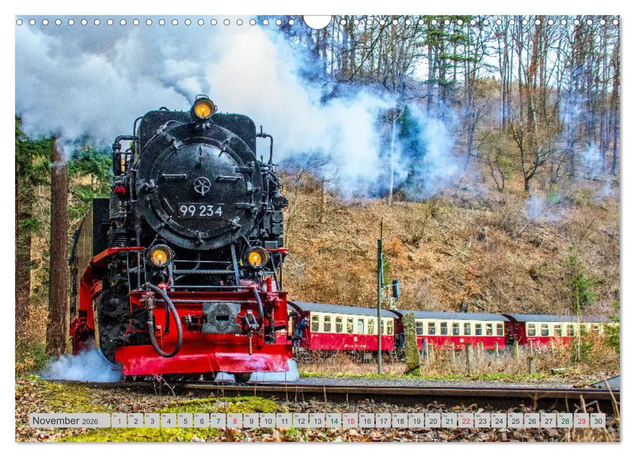 Bild: 9783516072914 | Harzer Dampfmomente (Wandkalender 2026 DIN A3 quer), CALVENDO...
