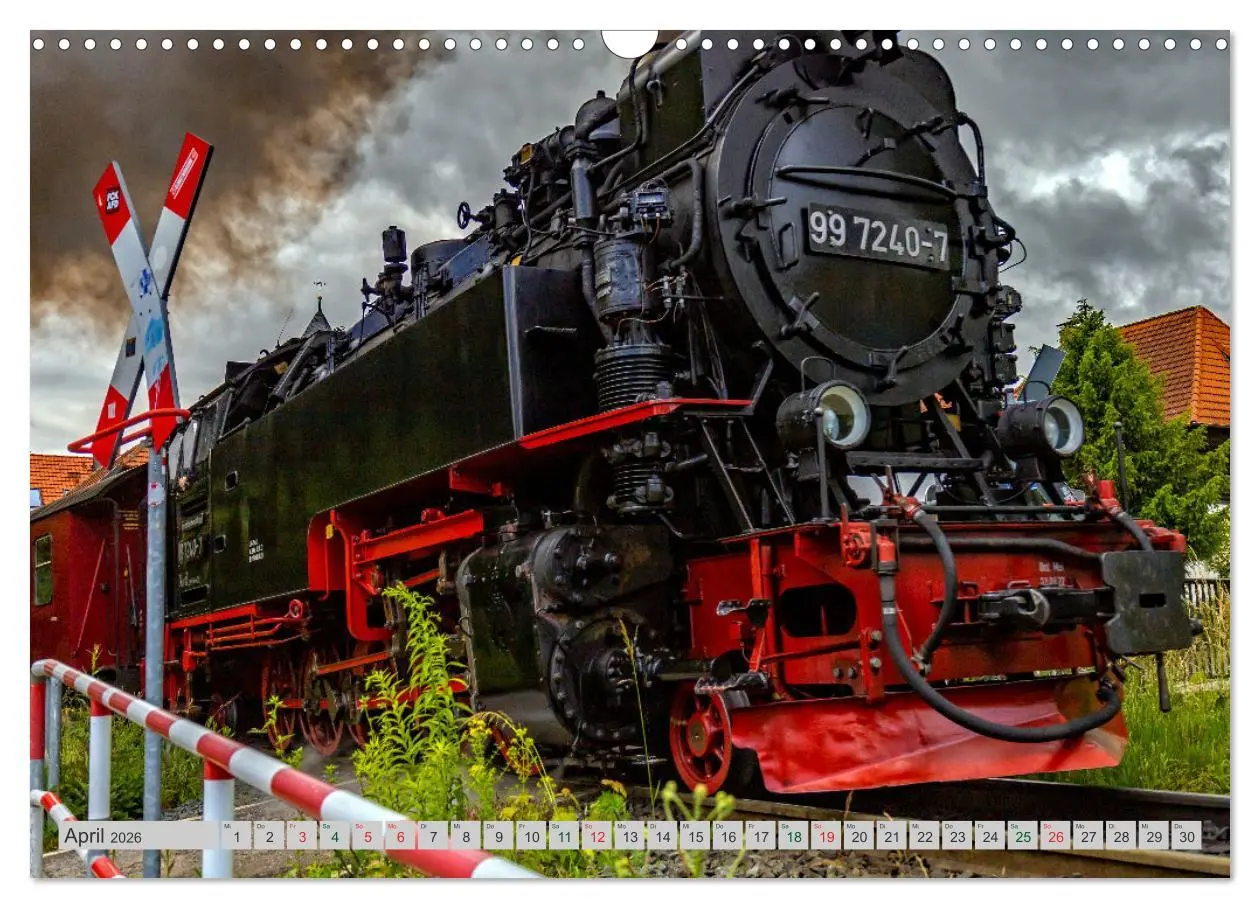 Bild: 9783516072914 | Harzer Dampfmomente (Wandkalender 2026 DIN A3 quer), CALVENDO...