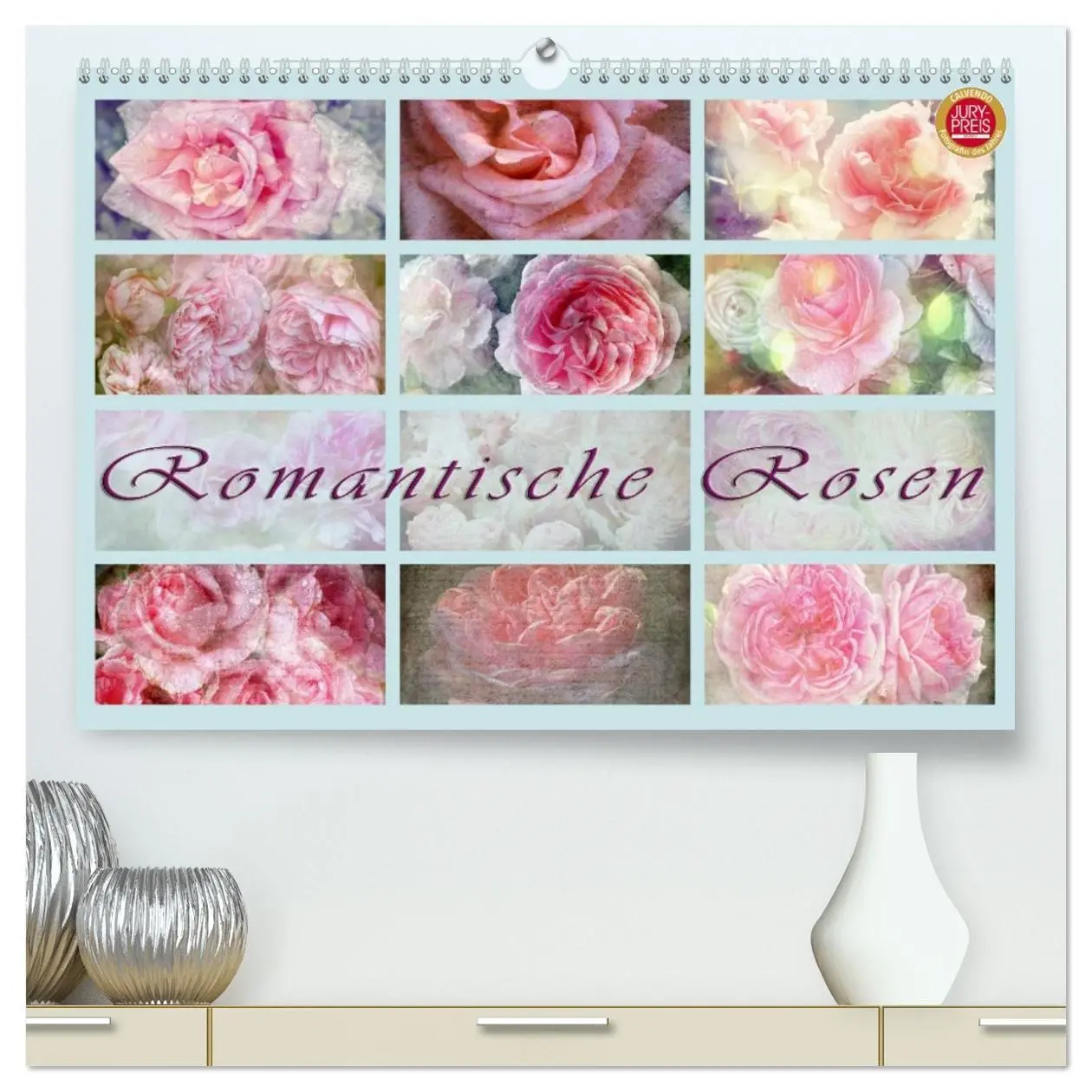 Cover: 9783516142914 | Romantische Rosen (hochwertiger Premium Wandkalender 2026 DIN A2...