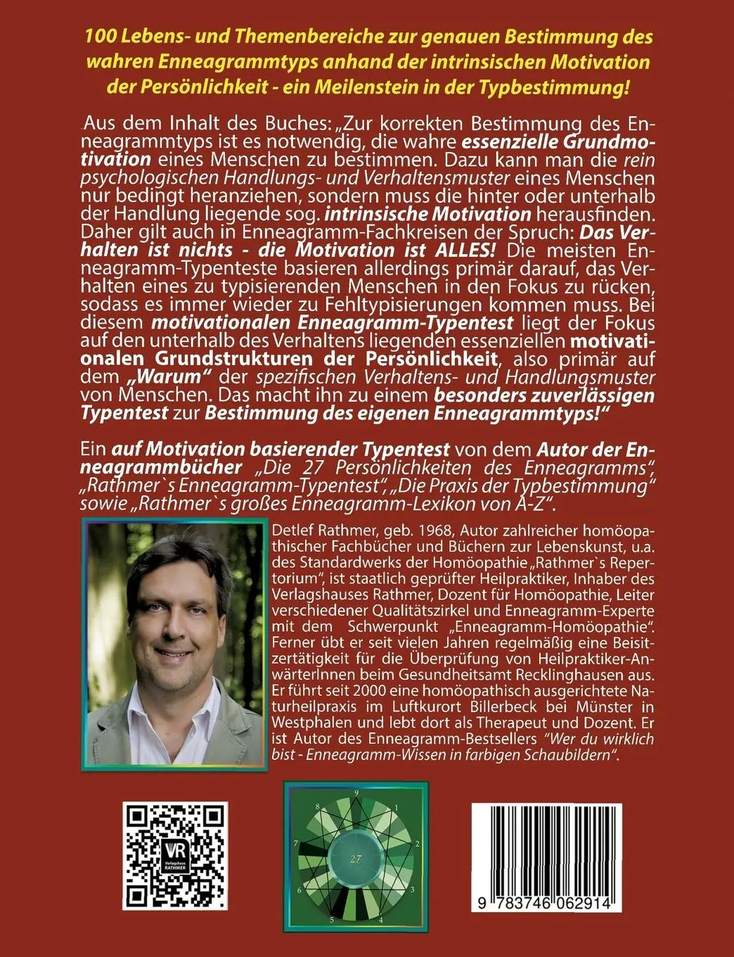 Rückseite: 9783746062914 | Motivationaler Enneagramm-Typentest | Detlef Rathmer | Taschenbuch