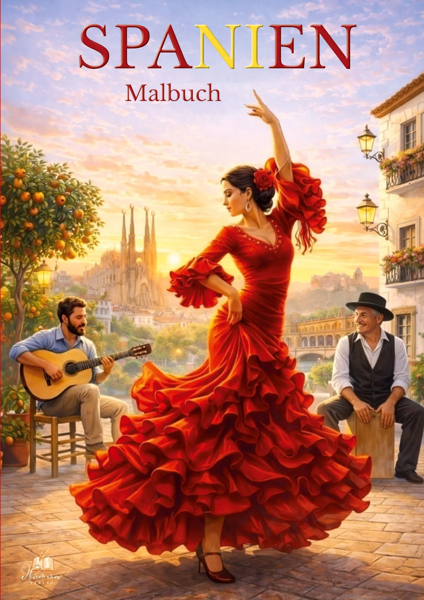 Cover: 9783986572914 | SPANIEN Malbuch für Erwachsene mit 50 wunderschönen Ausmalmotiven