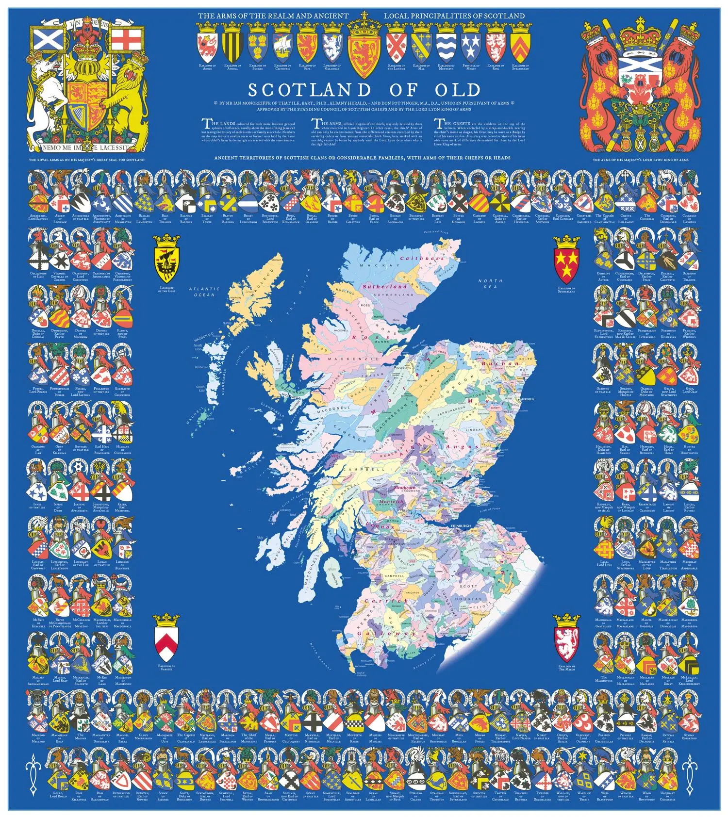 Bild: 9780008603014 | Collins Clans and Tartans Map of Scotland | Collins | (Land-)Karte