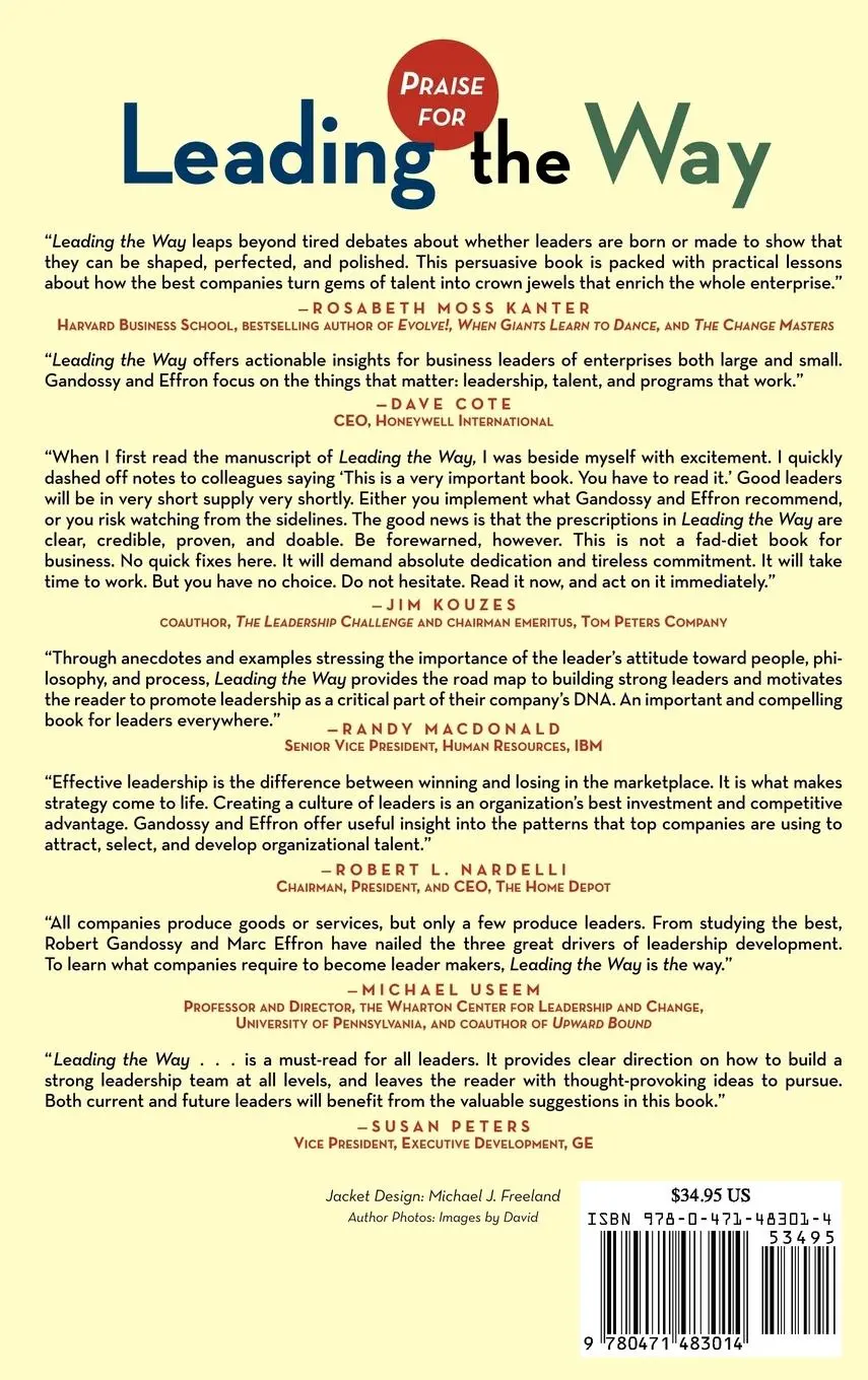 Rückseite: 9780471483014 | Leading the Way | Three Truths from the Top Companies for Leaders